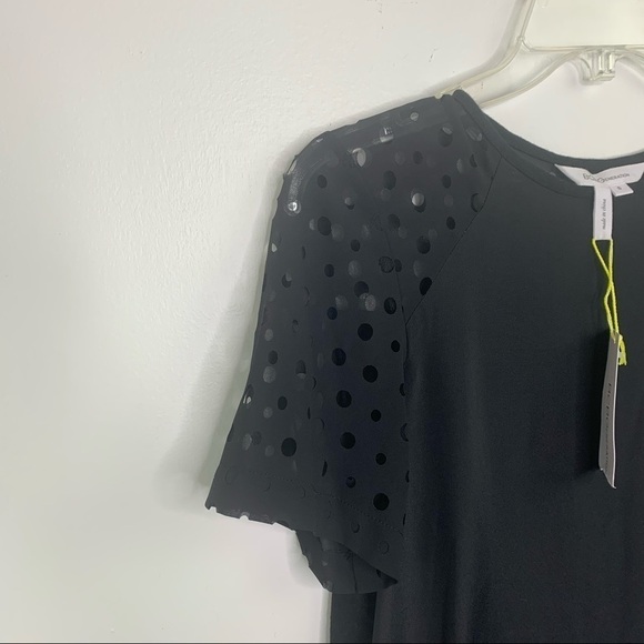 BCBGeneration NWT black top laser cut small - Picture 3 of 7